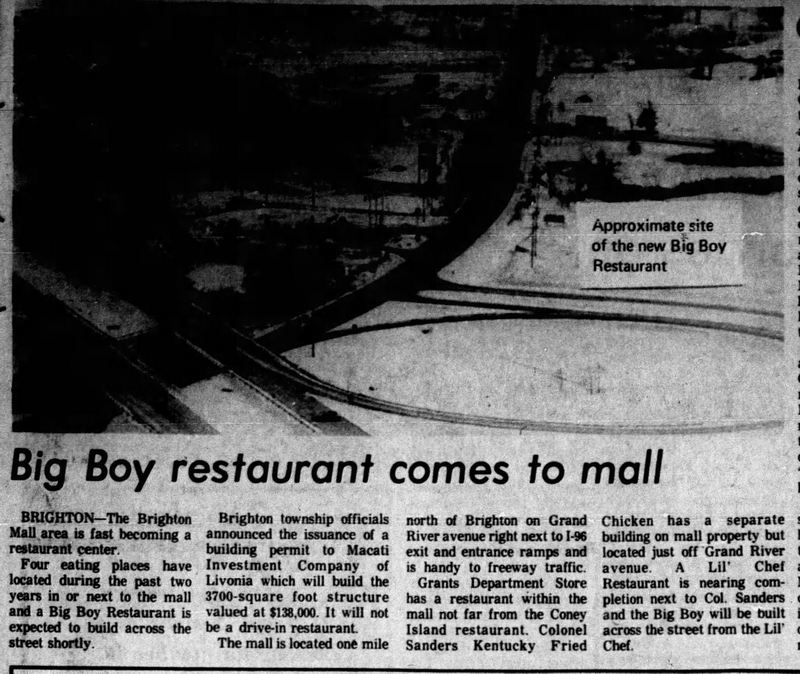 Brighton Mall - Dec 20 1972 Big Boy Opening
